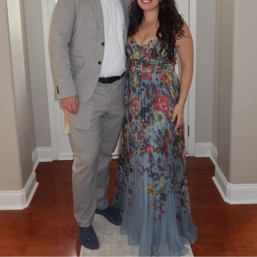 Pleated Floral Maxi Dress by Aqua Bloomingdales - Picture 2 of 8